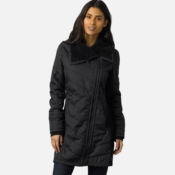 prana diva long jacket black
